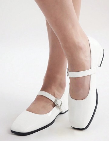 Pantofi SHEIN, alb