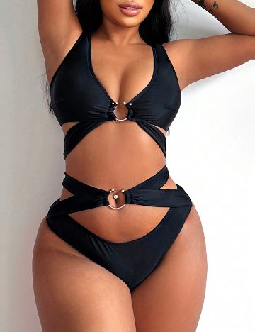 Costum de baie SHEIN, negru