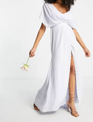 Rochie lunga ASOS, albastru deschis Albastru
