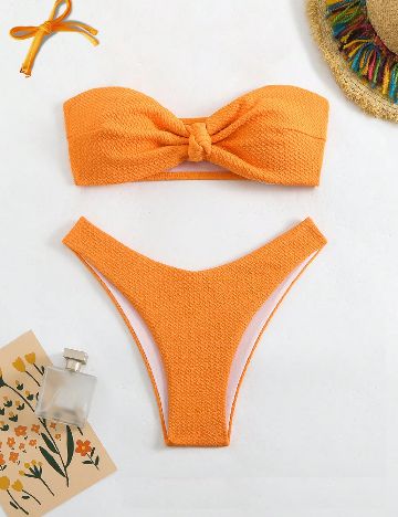 Costum de baie SHEIN, portocaliu