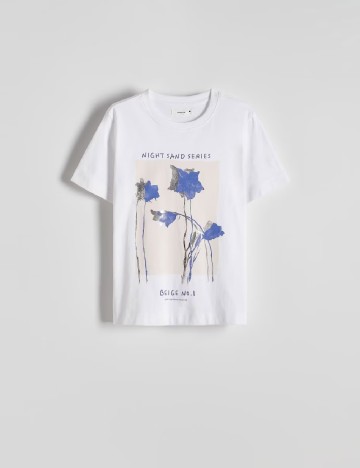 Tricou Reserved, alb