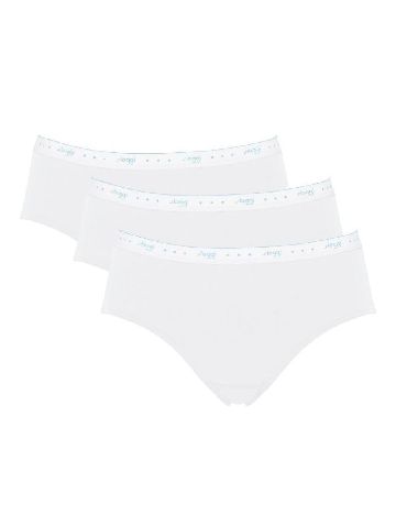 Set chiloti 3 perechi Sloggi by Triumph, alb