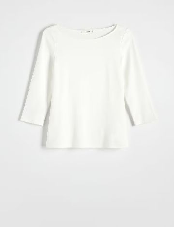 Bluza Reserved, alb