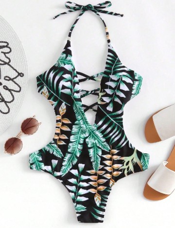 Costum de baie SHEIN, mix culori