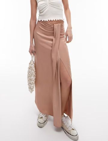 Fusta Top Shop, maro