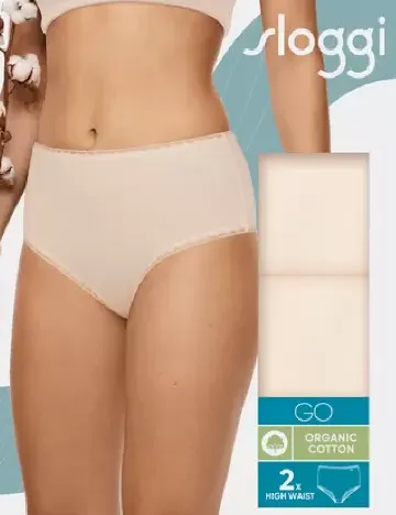 Set chiloti 2 perechi Sloggi by Triumph, crem