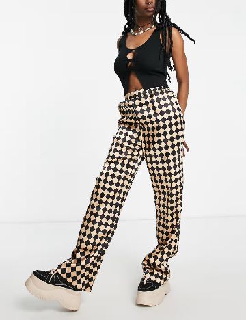 Pantaloni Heartbreak, crem