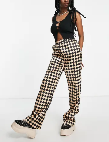 Pantaloni Heartbreak, crem
