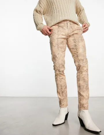 Pantaloni ASOS, crem Crem