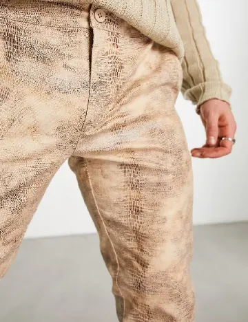 Pantaloni ASOS, crem Crem