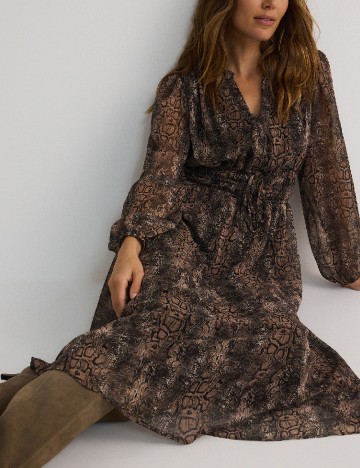 Rochie medie Reserved, animal print