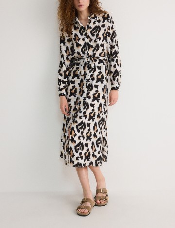 Rochie medie Reserved, animal print