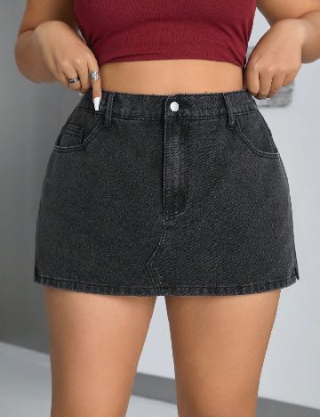 Fusta pantalon SHEIN CURVE, gri