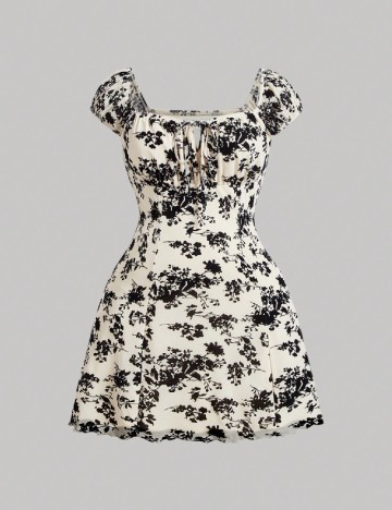 Rochie scurta SHEIN CURVE, crem