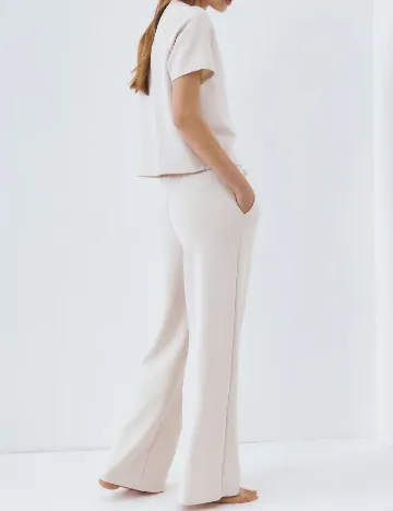 Pantaloni Reserved, ecru