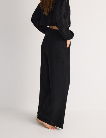 Pantaloni Reserved, negru