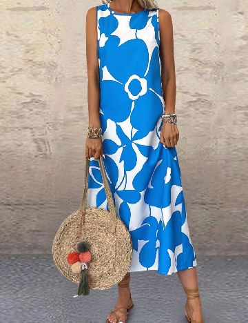 Rochie lunga SHEIN, albastru