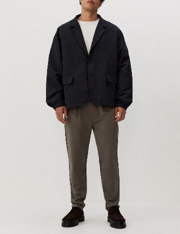 Sacou Oversize Reserved, negru