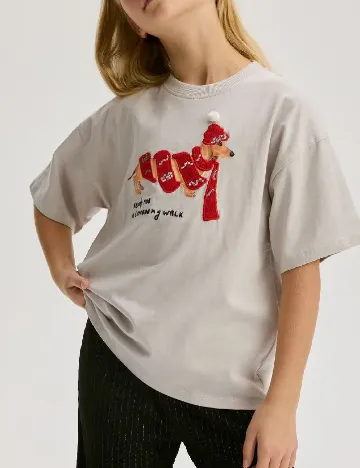 Tricou Reserved, gri