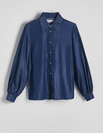 Camasa Reserved, bleumarin