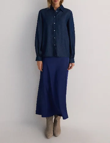 Camasa Reserved, bleumarin