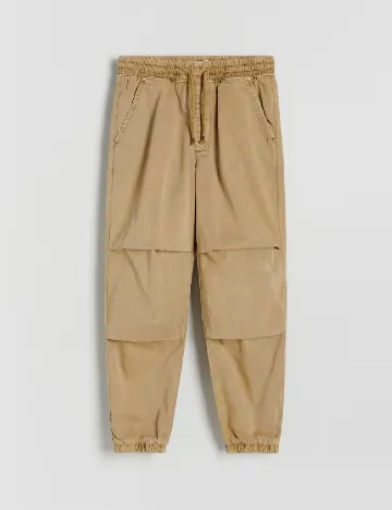 Pantaloni Reserved, maro deschis