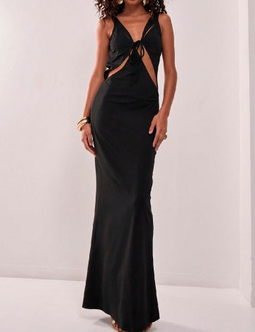 Rochie lunga Musera, negru