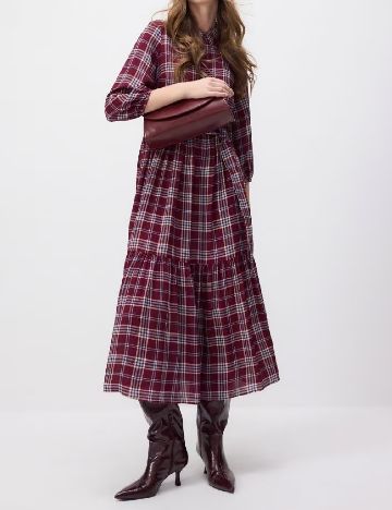 Rochie medie Reserved, visiniu