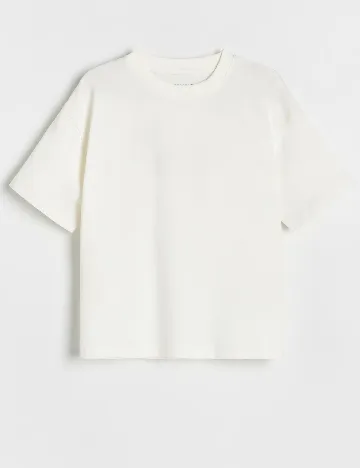 Tricou Oversize Reserved, alb