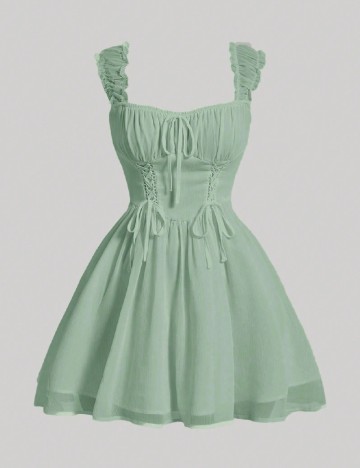 Rochie scurta SHEIN, verde