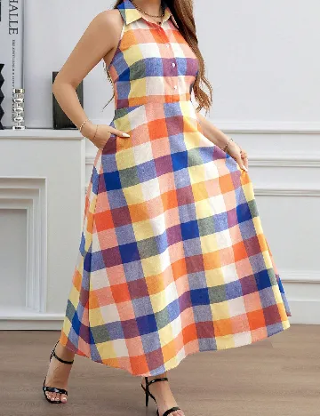 Rochie lunga SHEIN CURVE, mix culori