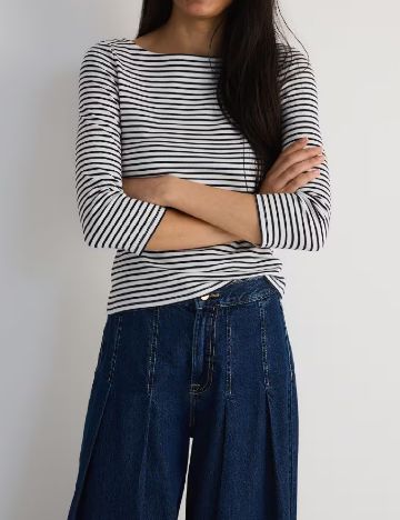 Bluza Reserved, alb/negru