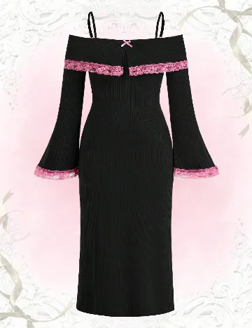 Rochie lunga SHEIN CURVE, negru