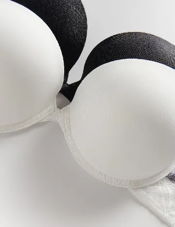 Set sutiene 2 bucati Reserved, alb/negru