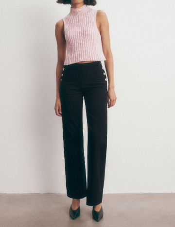 Pantaloni Reserved, negru