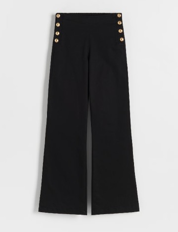 Pantaloni Reserved, negru