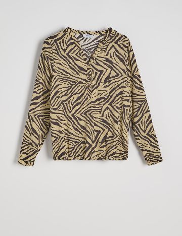 Bluza Reserved, animal print