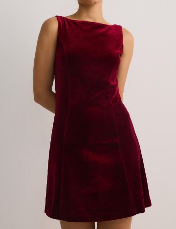 Rochie scurta Reserved, visiniu