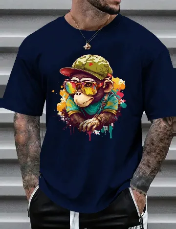 Tricou SHEIN, bleumarin inchis