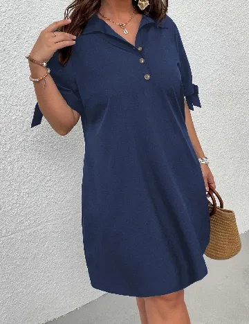 Rochie scurta SHEIN CURVE, bleumarin