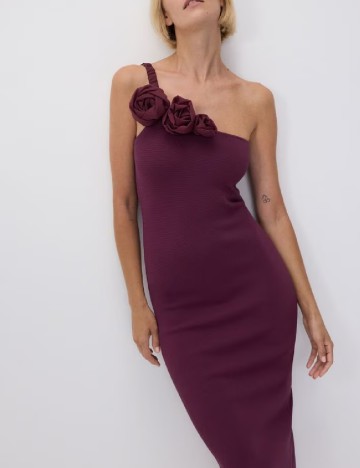Rochie medie Reserved, pruna