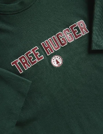 Tricou Reserved, verde inchis