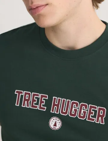 Tricou Reserved, verde inchis