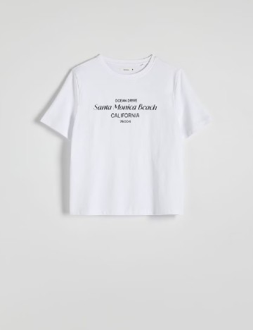 Tricou Reserved, alb