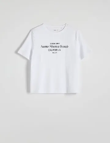Tricou Reserved, alb