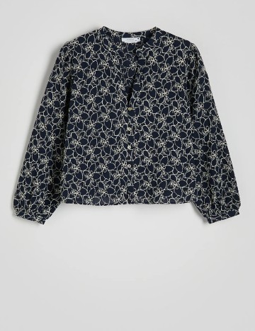Camasa Reserved, bleumarin