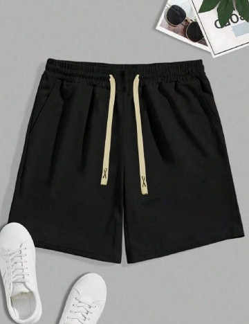 Pantaloni scurti SHEIN, negru
