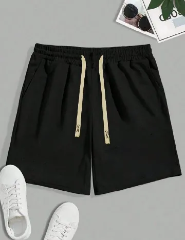 Pantaloni scurti SHEIN, negru