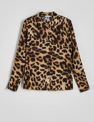 Camasa Reserved, animal print