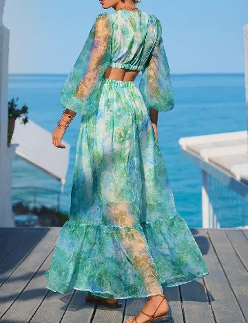 Rochie lunga SHEIN, verde